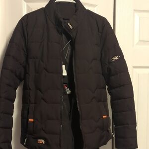 Black Puffer Jacket And Snow Pants. Perfect For Winter Skiing. Boys Size 14-16
